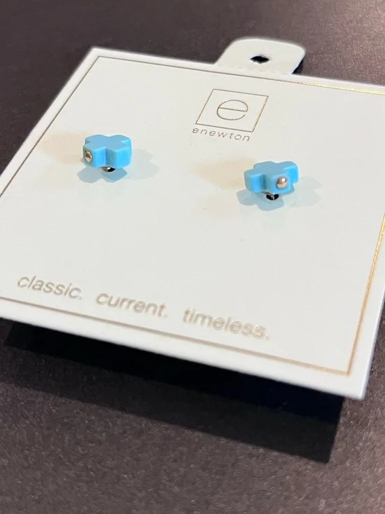 enewton Signature Cross Stud Turquoise Earrings - Picture 5 of 5